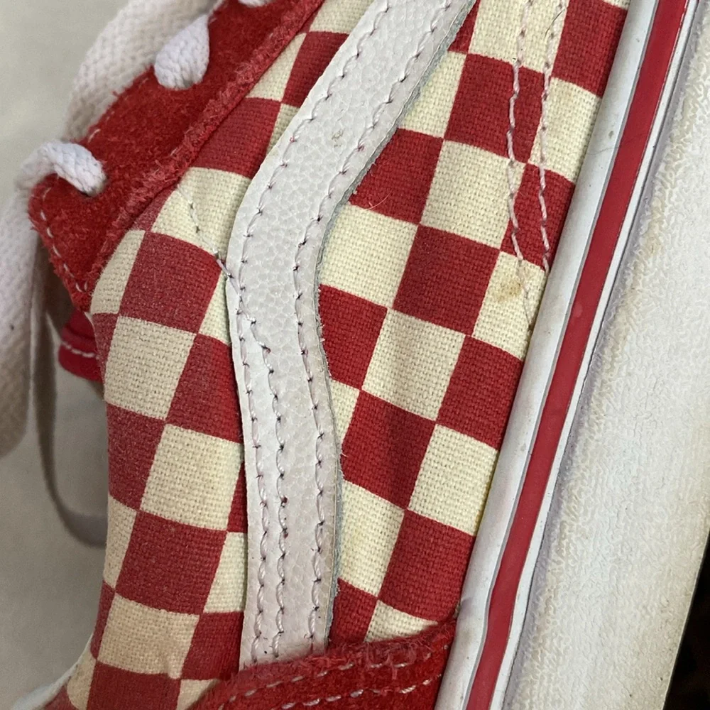 Youth Vans Old Skool Checkerboard sneakers size 3.5 - Picture 10 of 16